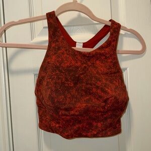 Lululemon high neck / long line padded sports bra